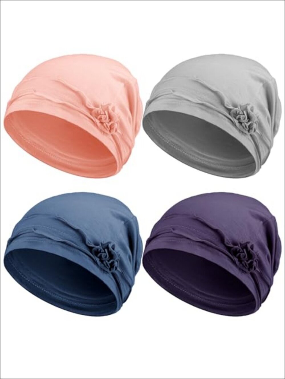 Soft Slouchy Chemo Turban Headwear Set for Women Elastic Sleep Caps